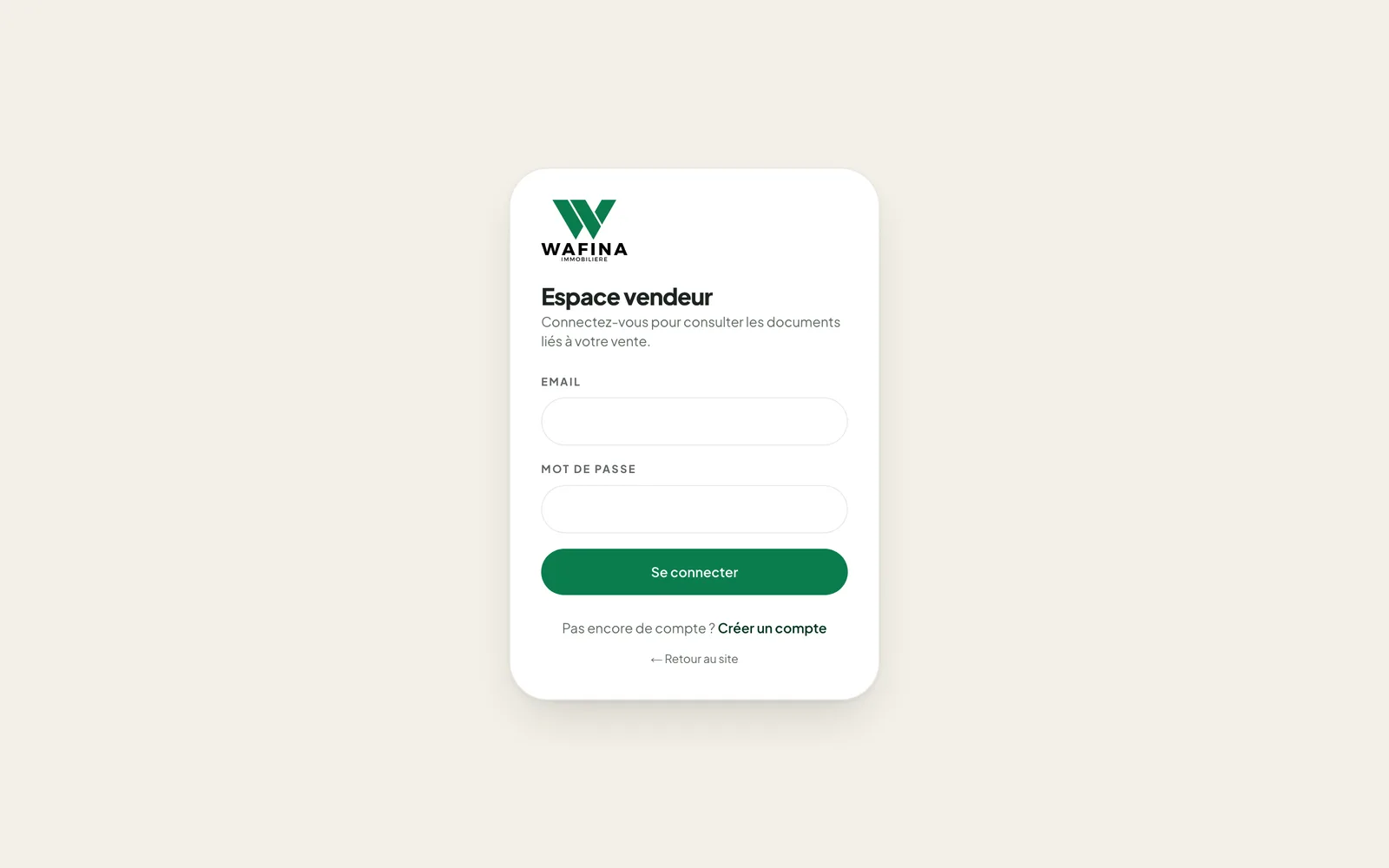 L'espace vendeur : les documents d'une vente, déposés par l'agence, retrouvés par le propriétaire.
