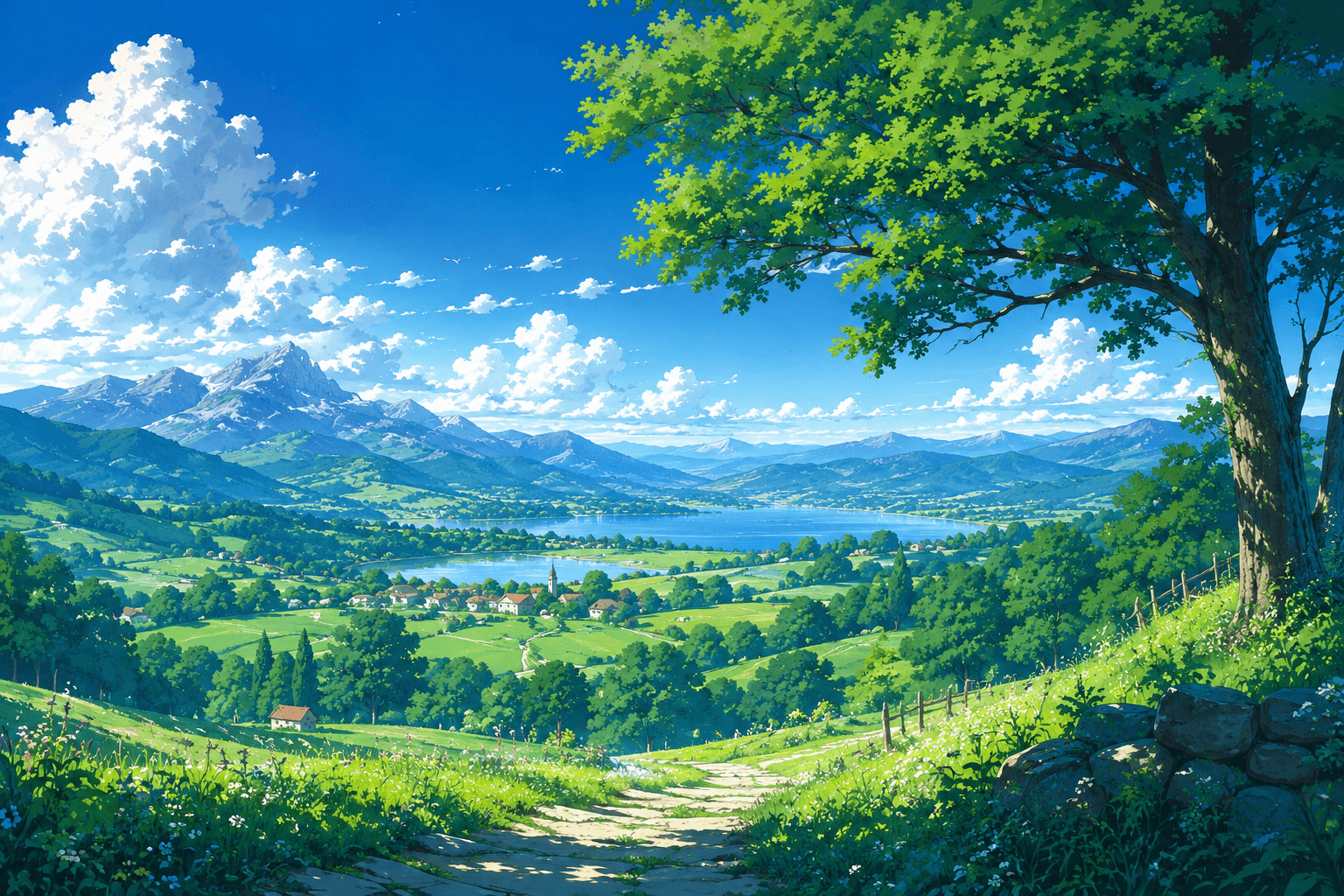 Paysage de vallée